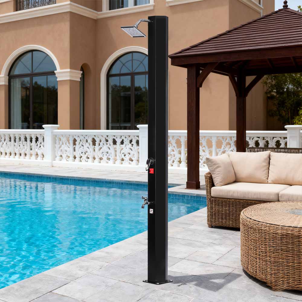 LY35L05-SS ฝักบัวพลังงานแสงอาทิตย์ป้องกันน้ำสะสมสะดวก