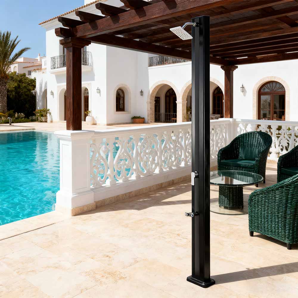 LY30L02 หัวฝักบัวเรนชาวเวอร์กลางแจ้งขาตั้งฝักบัวก้านโยกเดี่ยว