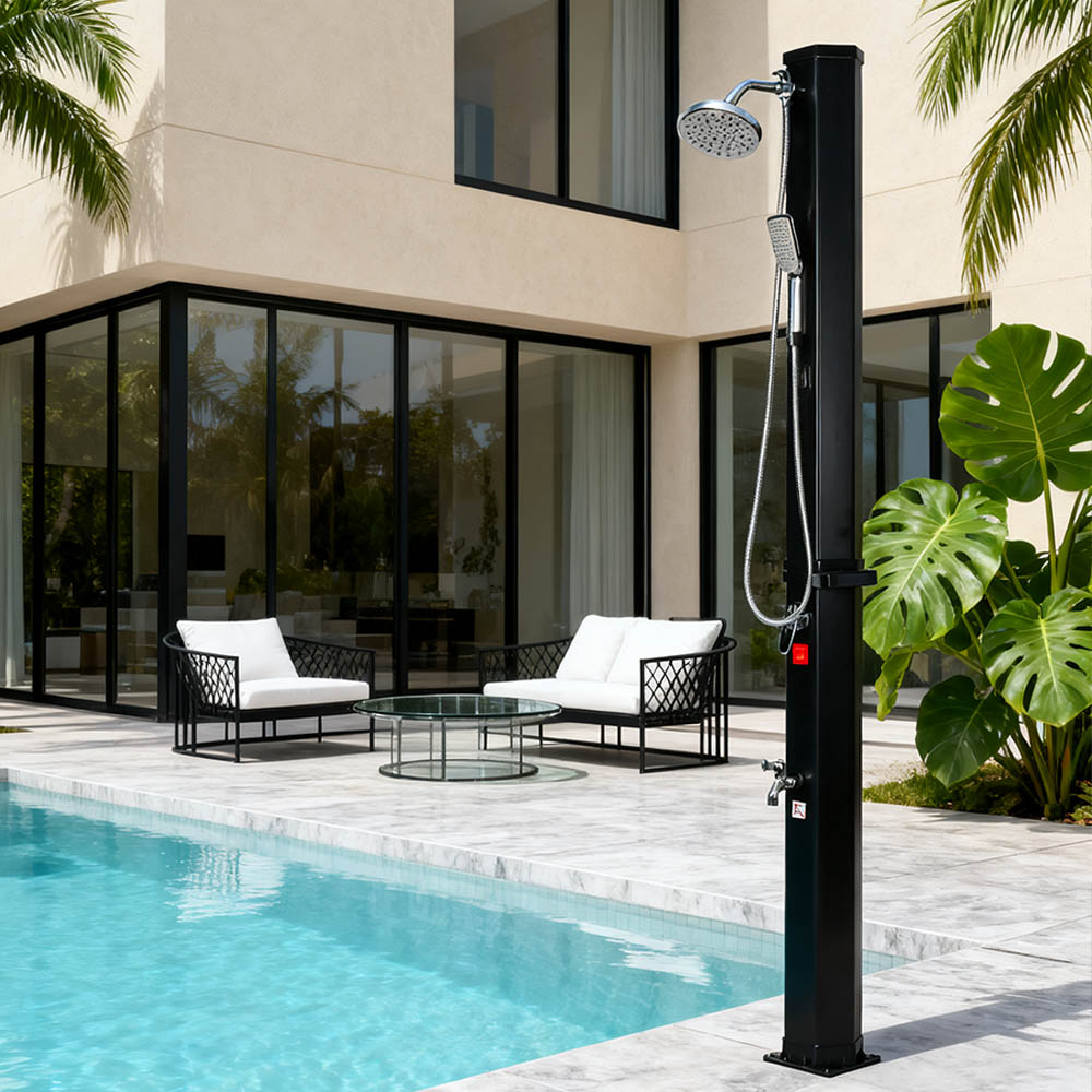 LY35L09 ฝักบัวพลังงานแสงอาทิตย์กลางแจ้งพร้อมการพกพาและขนส่งที่ง่ายดาย